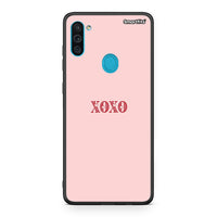 Thumbnail for Samsung A11/M11 XOXO Love θήκη από τη Smartfits με σχέδιο στο πίσω μέρος και μαύρο περίβλημα | Smartphone case with colorful back and black bezels by Smartfits