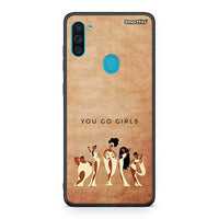 Thumbnail for Samsung A11/M11 You Go Girl θήκη από τη Smartfits με σχέδιο στο πίσω μέρος και μαύρο περίβλημα | Smartphone case with colorful back and black bezels by Smartfits