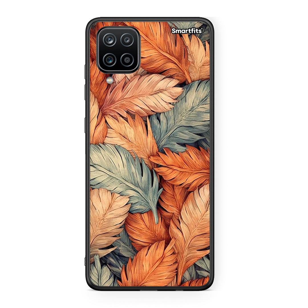 Samsung A12 Autumn Leaves Θήκη από τη Smartfits με σχέδιο στο πίσω μέρος και μαύρο περίβλημα | Smartphone case with colorful back and black bezels by Smartfits