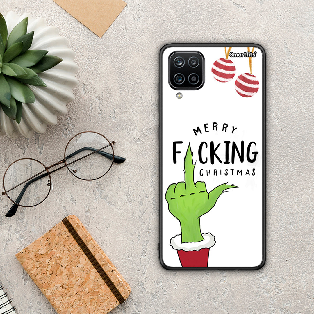 Merry F Xmas - Samsung Galaxy A12 θήκη