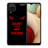 Thumbnail for Θήκη Samsung A12 Touch My Phone από τη Smartfits με σχέδιο στο πίσω μέρος και μαύρο περίβλημα | Samsung A12 Touch My Phone case with colorful back and black bezels