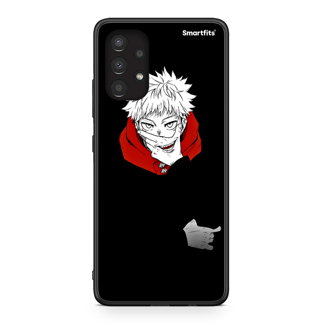 Samsung A13 4G Itadori Anime θήκη από τη Smartfits με σχέδιο στο πίσω μέρος και μαύρο περίβλημα | Smartphone case with colorful back and black bezels by Smartfits