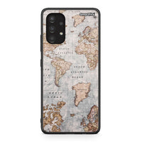 Thumbnail for Samsung A13 4G World Map Θήκη από τη Smartfits με σχέδιο στο πίσω μέρος και μαύρο περίβλημα | Smartphone case with colorful back and black bezels by Smartfits