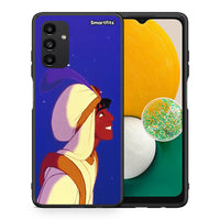 Thumbnail for Θήκη Samsung A13 5G Alladin And Jasmine Love 1 από τη Smartfits με σχέδιο στο πίσω μέρος και μαύρο περίβλημα | Samsung A13 5G Alladin And Jasmine Love 1 case with colorful back and black bezels