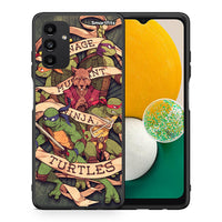 Thumbnail for Θήκη Samsung A13 5G Ninja Turtles από τη Smartfits με σχέδιο στο πίσω μέρος και μαύρο περίβλημα | Samsung A13 5G Ninja Turtles case with colorful back and black bezels