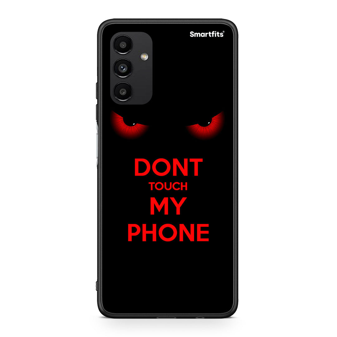 Samsung A04s Touch My Phone θήκη από τη Smartfits με σχέδιο στο πίσω μέρος και μαύρο περίβλημα | Smartphone case with colorful back and black bezels by Smartfits
