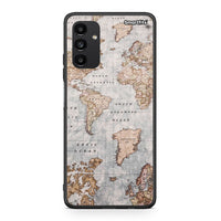Thumbnail for Samsung A13 5G World Map Θήκη από τη Smartfits με σχέδιο στο πίσω μέρος και μαύρο περίβλημα | Smartphone case with colorful back and black bezels by Smartfits