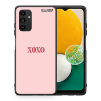 Thumbnail for Θήκη Samsung A04s XOXO Love από τη Smartfits με σχέδιο στο πίσω μέρος και μαύρο περίβλημα | Samsung A04s XOXO Love case with colorful back and black bezels
