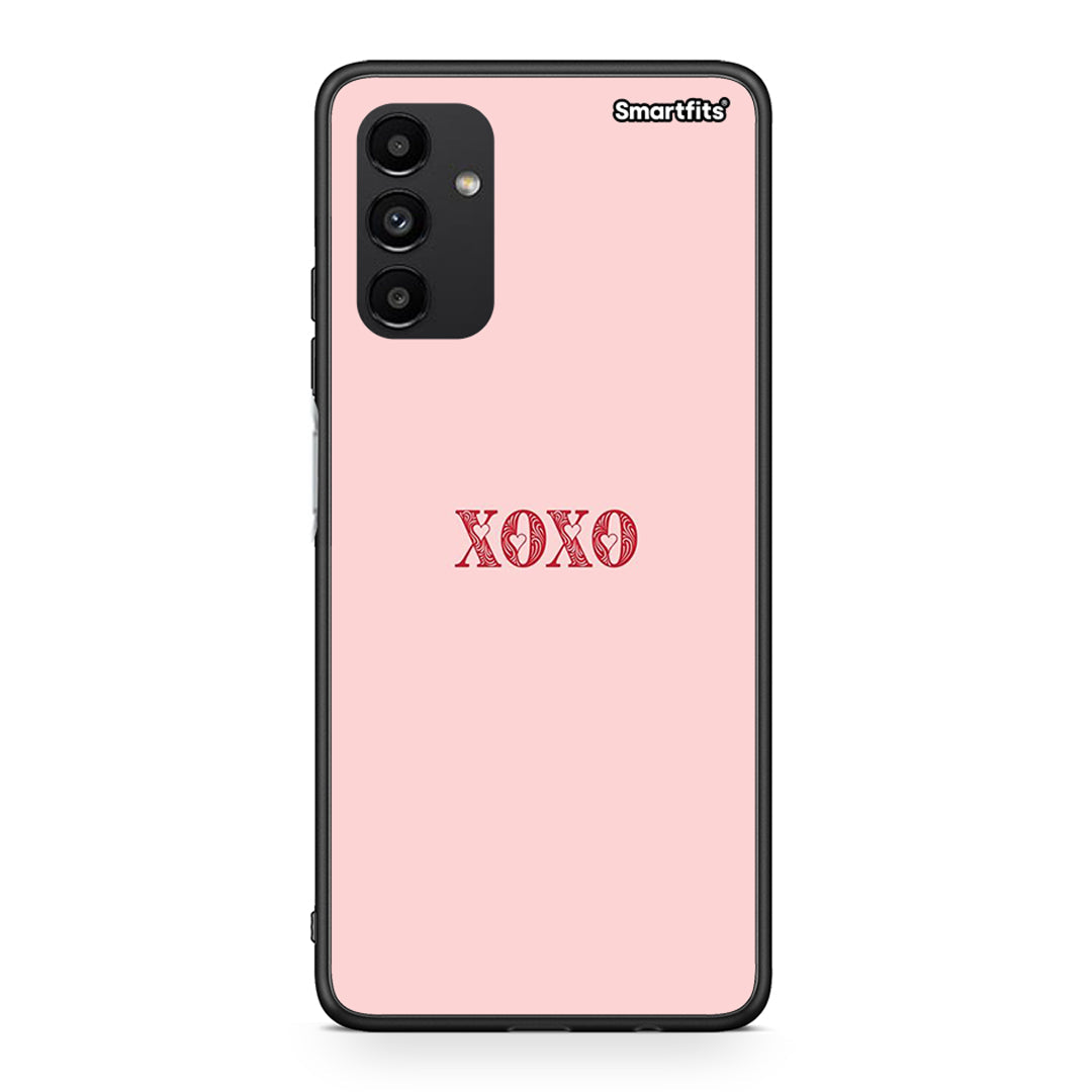 Samsung A04s XOXO Love θήκη από τη Smartfits με σχέδιο στο πίσω μέρος και μαύρο περίβλημα | Smartphone case with colorful back and black bezels by Smartfits