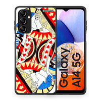 Thumbnail for Θήκη Samsung Galaxy A14 / A14 5G Card Love από τη Smartfits με σχέδιο στο πίσω μέρος και μαύρο περίβλημα | Samsung Galaxy A14 / A14 5G Card Love Case with Colorful Back and Black Bezels