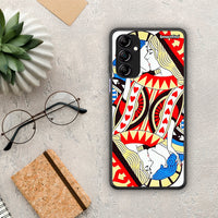 Thumbnail for Θήκη Samsung Galaxy A14 / A14 5G Card Love από τη Smartfits με σχέδιο στο πίσω μέρος και μαύρο περίβλημα | Samsung Galaxy A14 / A14 5G Card Love Case with Colorful Back and Black Bezels