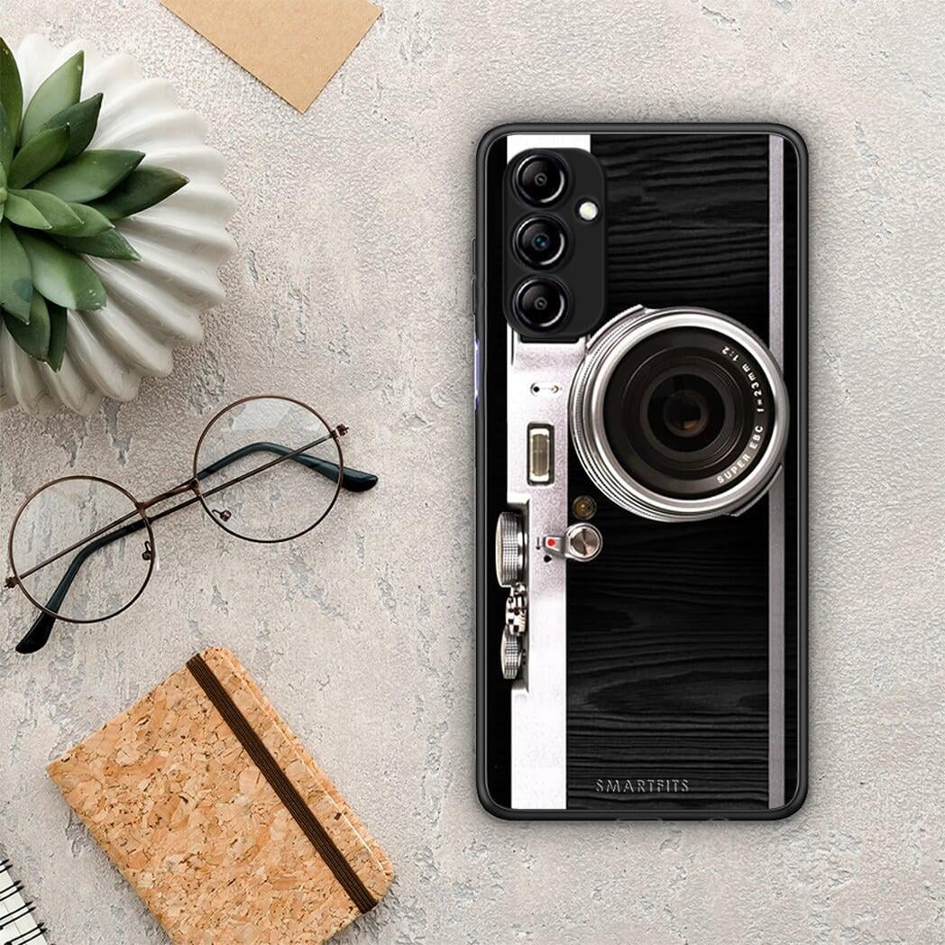 Θήκη Samsung Galaxy A14 / A14 5G Emily In Paris από τη Smartfits με σχέδιο στο πίσω μέρος και μαύρο περίβλημα | Samsung Galaxy A14 / A14 5G Emily In Paris Case with Colorful Back and Black Bezels