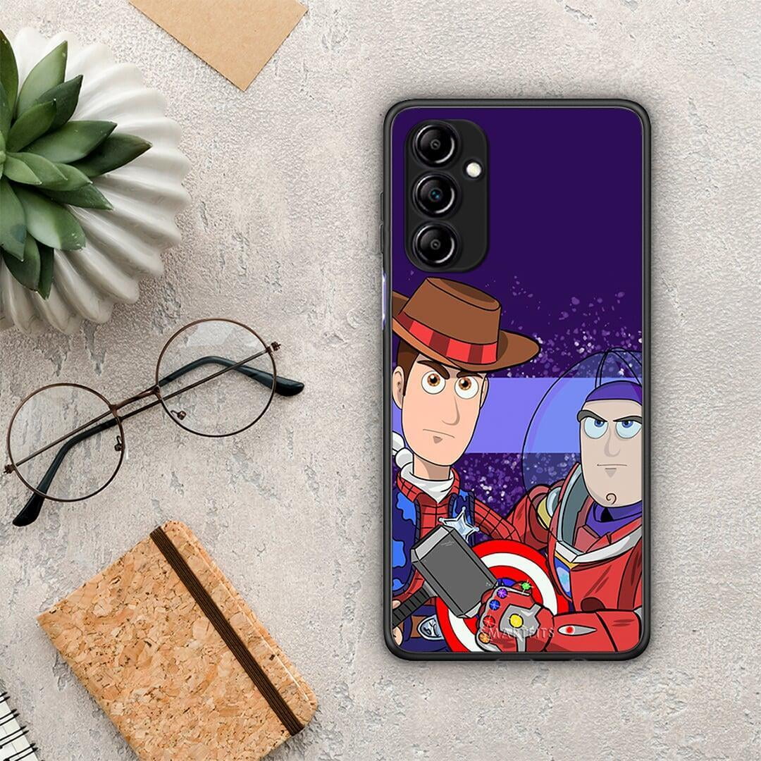 Θήκη Samsung Galaxy A14 / A14 5G Infinity Story από τη Smartfits με σχέδιο στο πίσω μέρος και μαύρο περίβλημα | Samsung Galaxy A14 / A14 5G Infinity Story Case with Colorful Back and Black Bezels