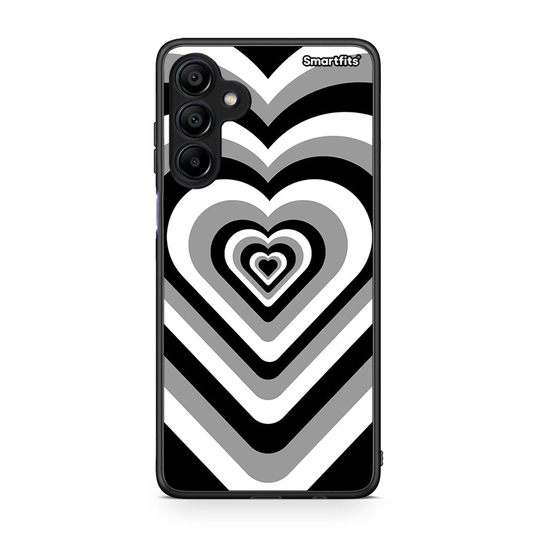 Samsung Galaxy A15 4G Black Hearts θήκη από τη Smartfits με σχέδιο στο πίσω μέρος και μαύρο περίβλημα | Smartphone case with colorful back and black bezels by Smartfits