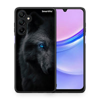Thumbnail for Θήκη Samsung Galaxy A15 4G Dark Wolf από τη Smartfits με σχέδιο στο πίσω μέρος και μαύρο περίβλημα | Samsung Galaxy A15 4G Dark Wolf case with colorful back and black bezels