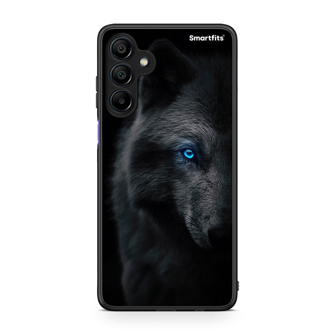 Samsung Galaxy A15 4G Dark Wolf θήκη από τη Smartfits με σχέδιο στο πίσω μέρος και μαύρο περίβλημα | Smartphone case with colorful back and black bezels by Smartfits