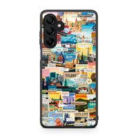 Thumbnail for Samsung Galaxy A15 4G Live To Travel θήκη από τη Smartfits με σχέδιο στο πίσω μέρος και μαύρο περίβλημα | Smartphone case with colorful back and black bezels by Smartfits