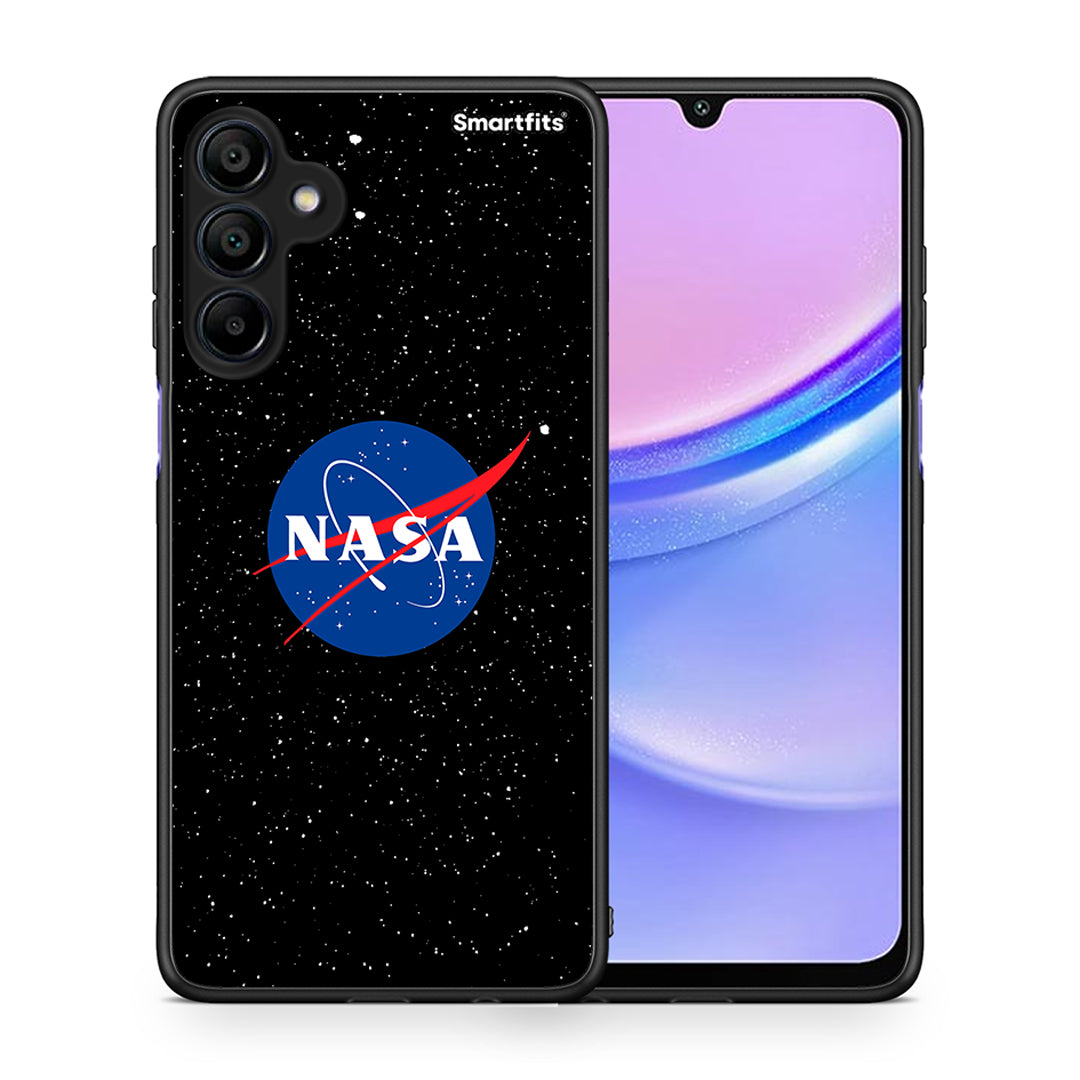 Θήκη Samsung Galaxy A15 4G NASA PopArt από τη Smartfits με σχέδιο στο πίσω μέρος και μαύρο περίβλημα | Samsung Galaxy A15 4G NASA PopArt case with colorful back and black bezels