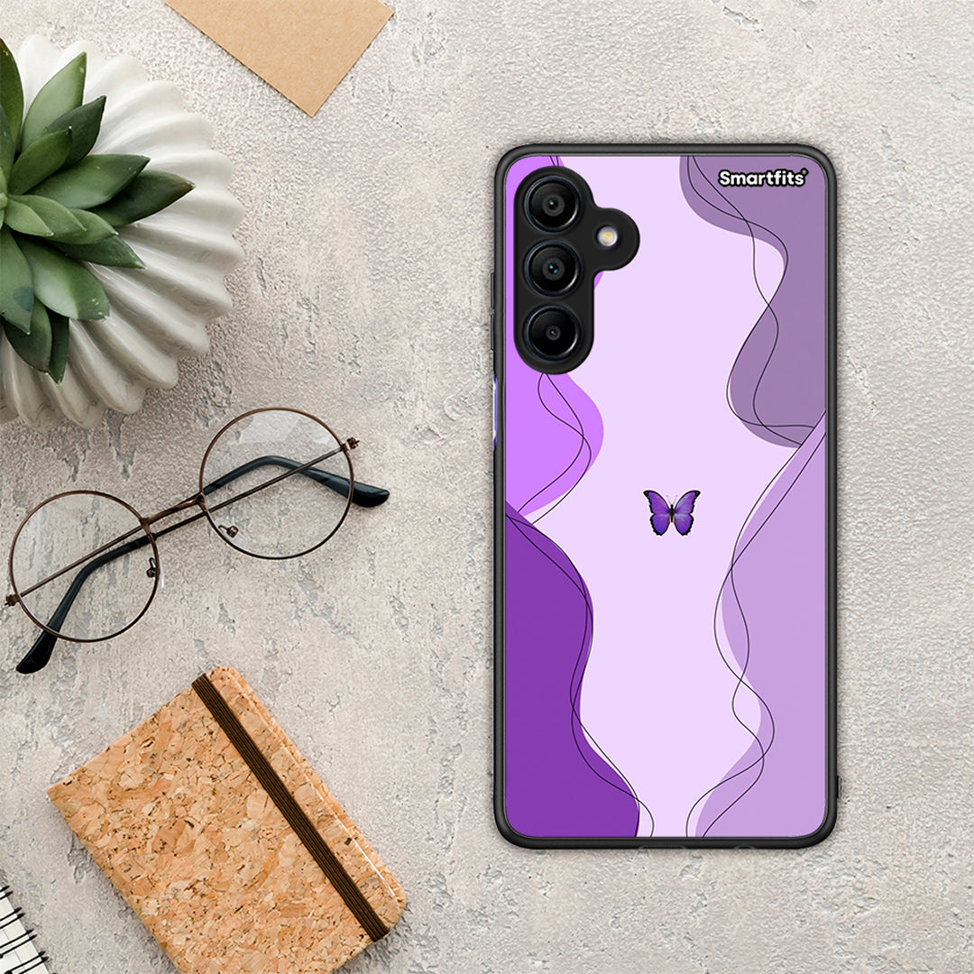 Purple Mariposa - Samsung Galaxy A15 4G θήκη