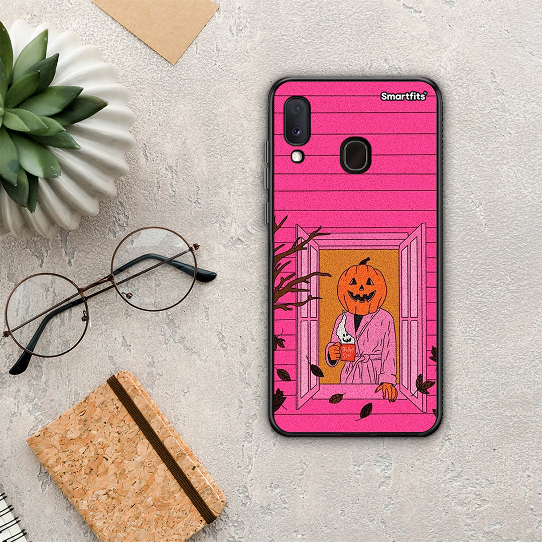 Halloween Pumpkin Lady - Samsung Galaxy A30 θήκη