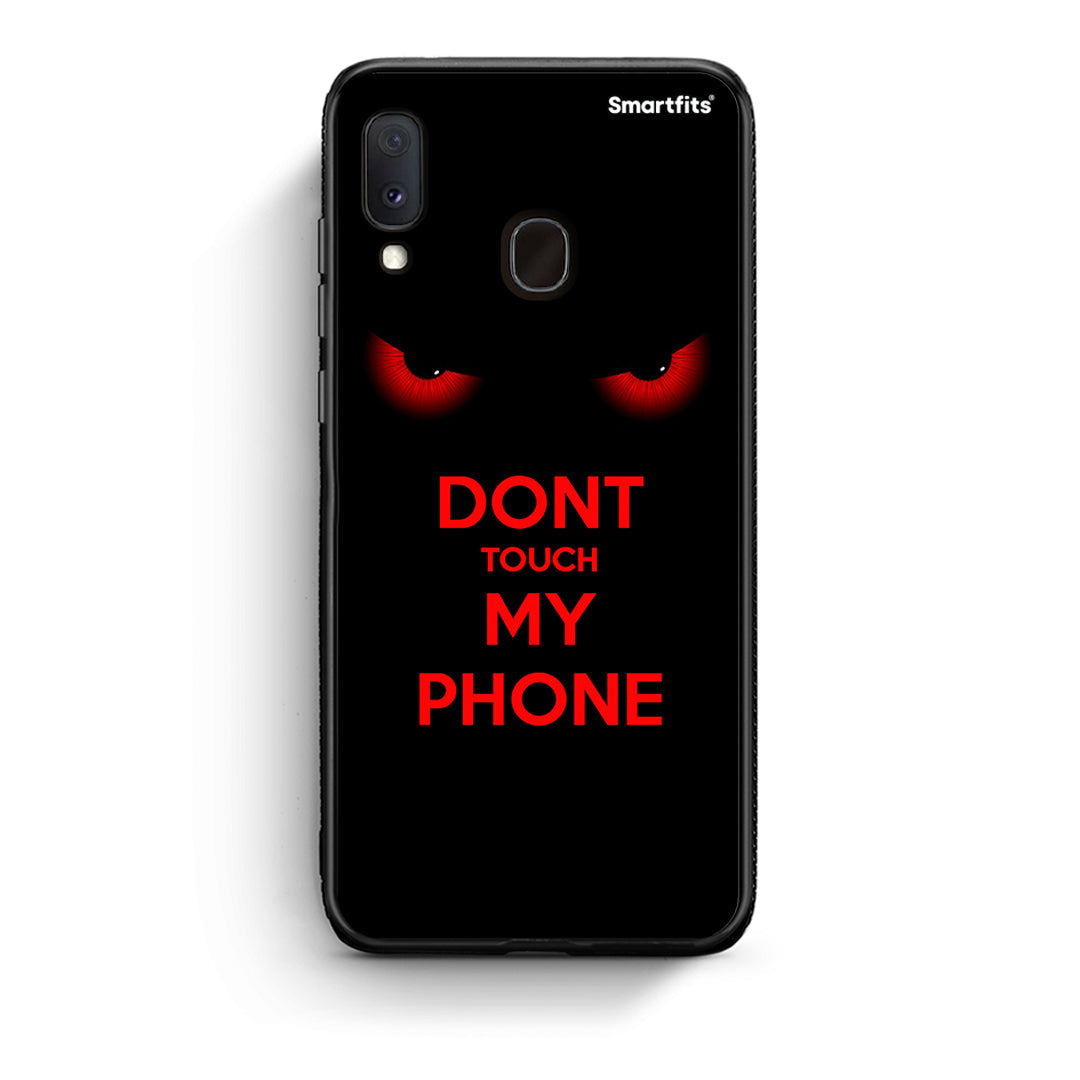 Samsung Galaxy A30 Touch My Phone Θήκη από τη Smartfits με σχέδιο στο πίσω μέρος και μαύρο περίβλημα | Smartphone case with colorful back and black bezels by Smartfits