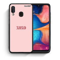 Thumbnail for Θήκη Samsung Galaxy A30 XOXO Love από τη Smartfits με σχέδιο στο πίσω μέρος και μαύρο περίβλημα | Samsung Galaxy A30 XOXO Love case with colorful back and black bezels