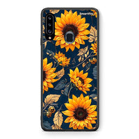 Thumbnail for Θήκη Samsung Galaxy A20s Autumn Sunflowers από τη Smartfits με σχέδιο στο πίσω μέρος και μαύρο περίβλημα | Samsung Galaxy A20s Autumn Sunflowers case with colorful back and black bezels