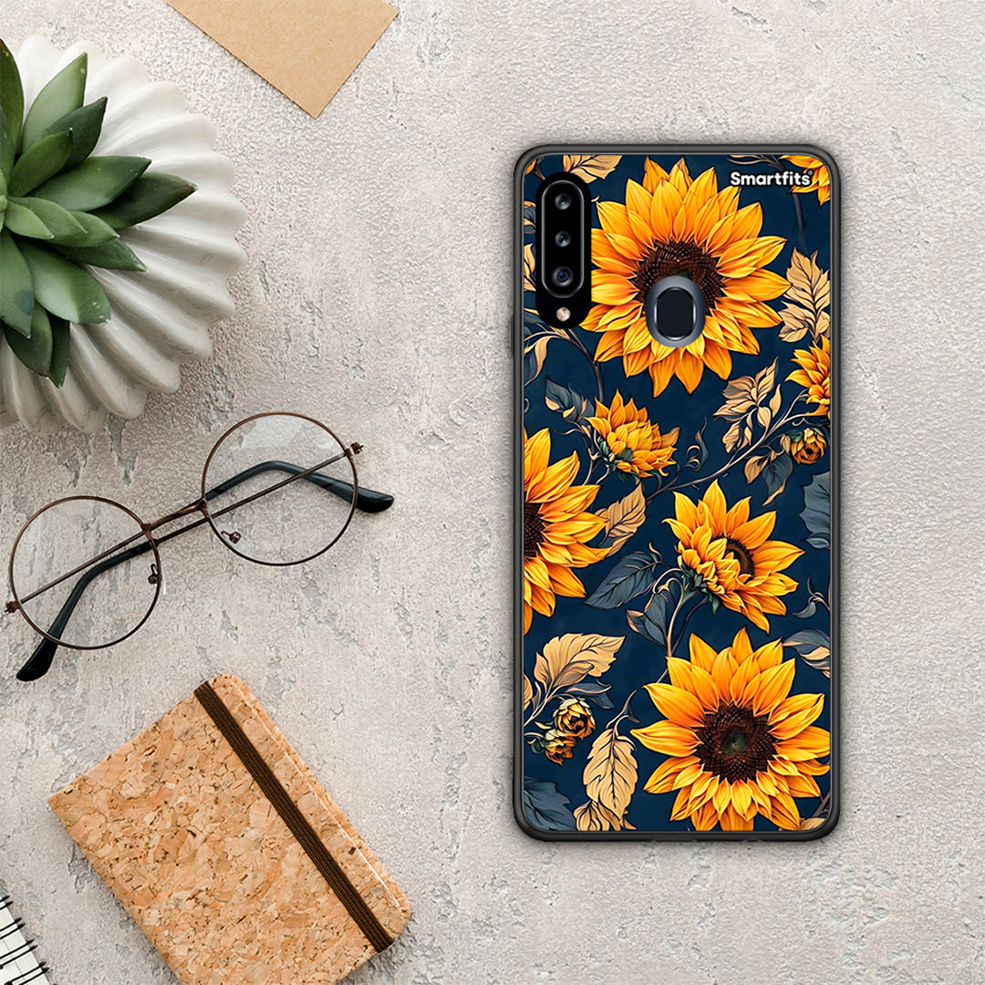 Autumn Sunflowers - Samsung Galaxy A20s θήκη
