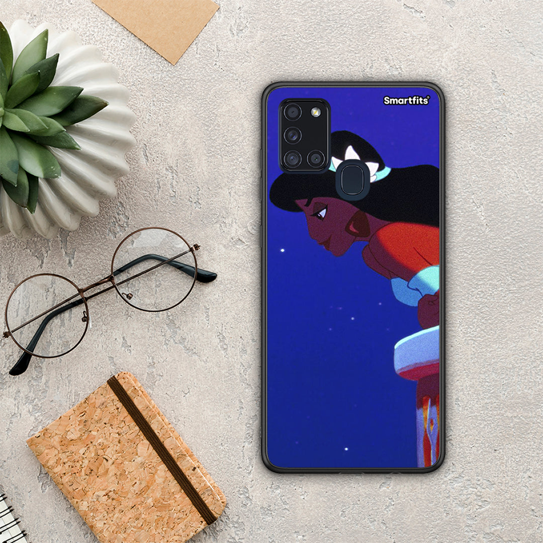Alladin And Jasmine Love 2 - Samsung Galaxy A21s θήκη