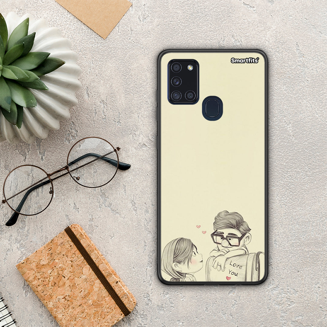 Carl And Ellie - Samsung Galaxy A21s θήκη