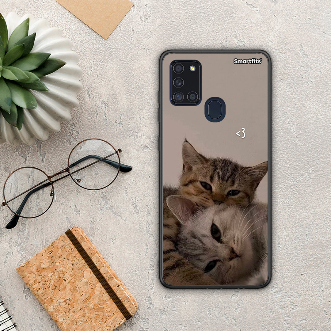 Cats In Love - Samsung Galaxy A21s θήκη