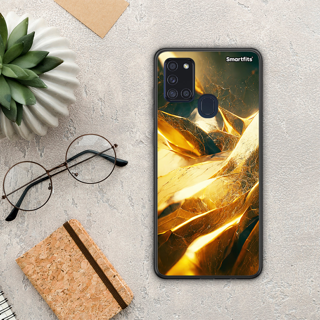 Real Gold - Samsung Galaxy A21s θήκη