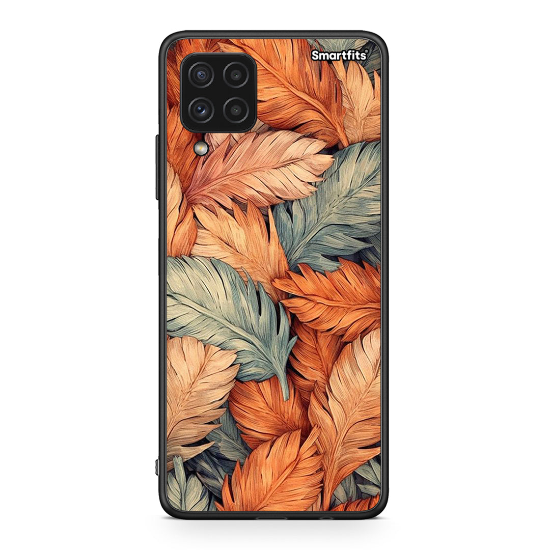 Samsung A22 4G Autumn Leaves Θήκη από τη Smartfits με σχέδιο στο πίσω μέρος και μαύρο περίβλημα | Smartphone case with colorful back and black bezels by Smartfits