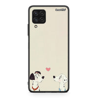 Thumbnail for Samsung A22 4G Dalmatians Love θήκη από τη Smartfits με σχέδιο στο πίσω μέρος και μαύρο περίβλημα | Smartphone case with colorful back and black bezels by Smartfits