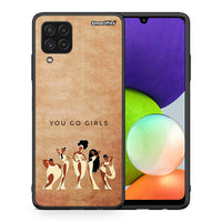 Thumbnail for Θήκη Samsung A22 4G You Go Girl από τη Smartfits με σχέδιο στο πίσω μέρος και μαύρο περίβλημα | Samsung A22 4G You Go Girl case with colorful back and black bezels