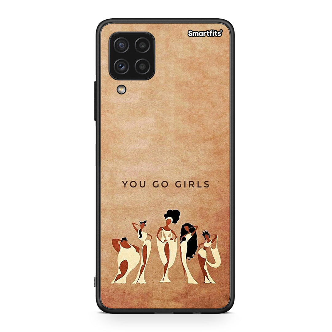 Samsung A22 4G You Go Girl θήκη από τη Smartfits με σχέδιο στο πίσω μέρος και μαύρο περίβλημα | Smartphone case with colorful back and black bezels by Smartfits
