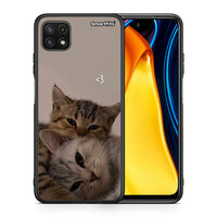 Thumbnail for Θήκη Samsung A22 5G Cats In Love από τη Smartfits με σχέδιο στο πίσω μέρος και μαύρο περίβλημα | Samsung A22 5G Cats In Love case with colorful back and black bezels