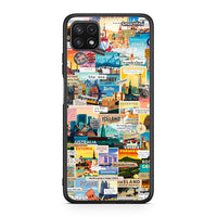 Thumbnail for Samsung A22 5G Live To Travel θήκη από τη Smartfits με σχέδιο στο πίσω μέρος και μαύρο περίβλημα | Smartphone case with colorful back and black bezels by Smartfits