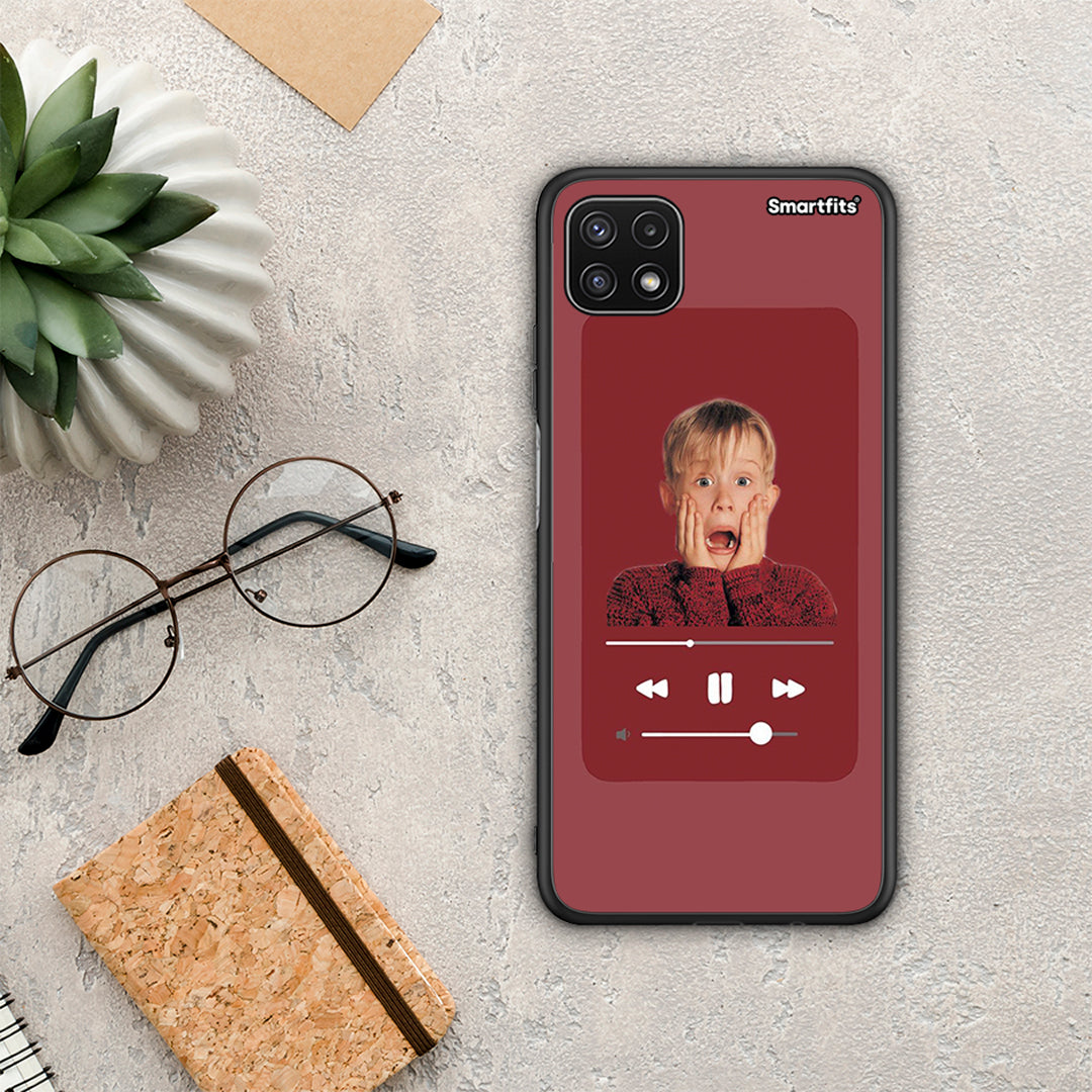 Xmas Alone Music - Samsung Galaxy A22 5G θήκη