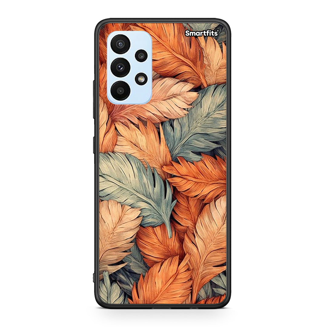 Samsung A23 Autumn Leaves Θήκη από τη Smartfits με σχέδιο στο πίσω μέρος και μαύρο περίβλημα | Smartphone case with colorful back and black bezels by Smartfits