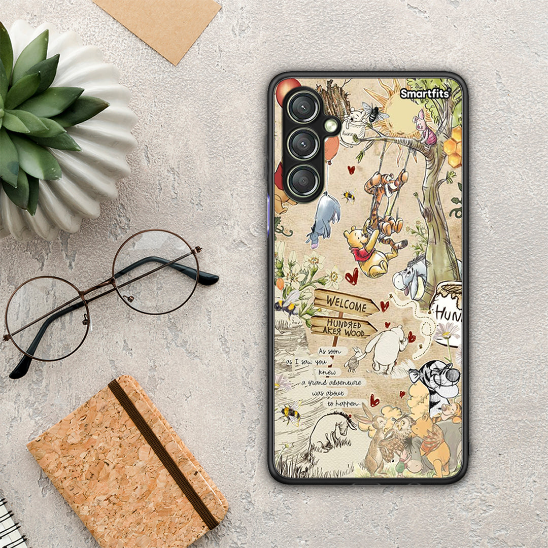 Θήκη Samsung Galaxy A24 4G Happy Friends από τη Smartfits με σχέδιο στο πίσω μέρος και μαύρο περίβλημα | Samsung Galaxy A24 4G Happy Friends Case with Colorful Back and Black Bezels