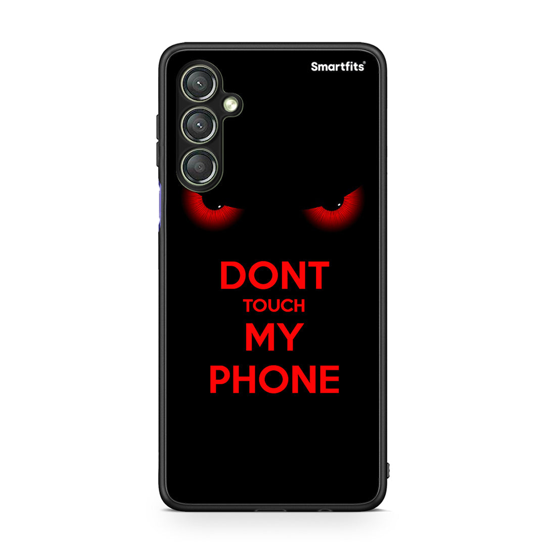 Θήκη Samsung Galaxy A24 4G Touch My Phone από τη Smartfits με σχέδιο στο πίσω μέρος και μαύρο περίβλημα | Samsung Galaxy A24 4G Touch My Phone Case with Colorful Back and Black Bezels