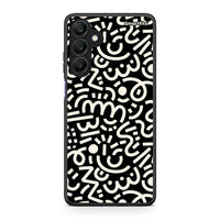 Thumbnail for Samsung Galaxy A25 5G Doodle Art Θήκη από τη Smartfits με σχέδιο στο πίσω μέρος και μαύρο περίβλημα | Smartphone case with colorful back and black bezels by Smartfits
