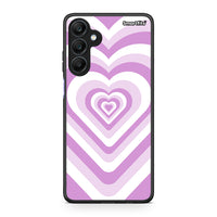 Thumbnail for Samsung Galaxy A25 5G Lilac Hearts θήκη από τη Smartfits με σχέδιο στο πίσω μέρος και μαύρο περίβλημα | Smartphone case with colorful back and black bezels by Smartfits