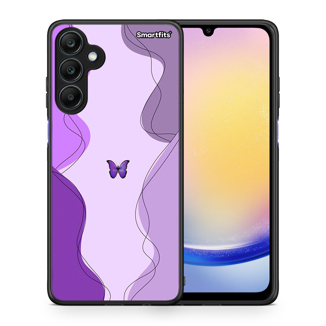 Purple Mariposa - Samsung Galaxy A25 5G θήκη