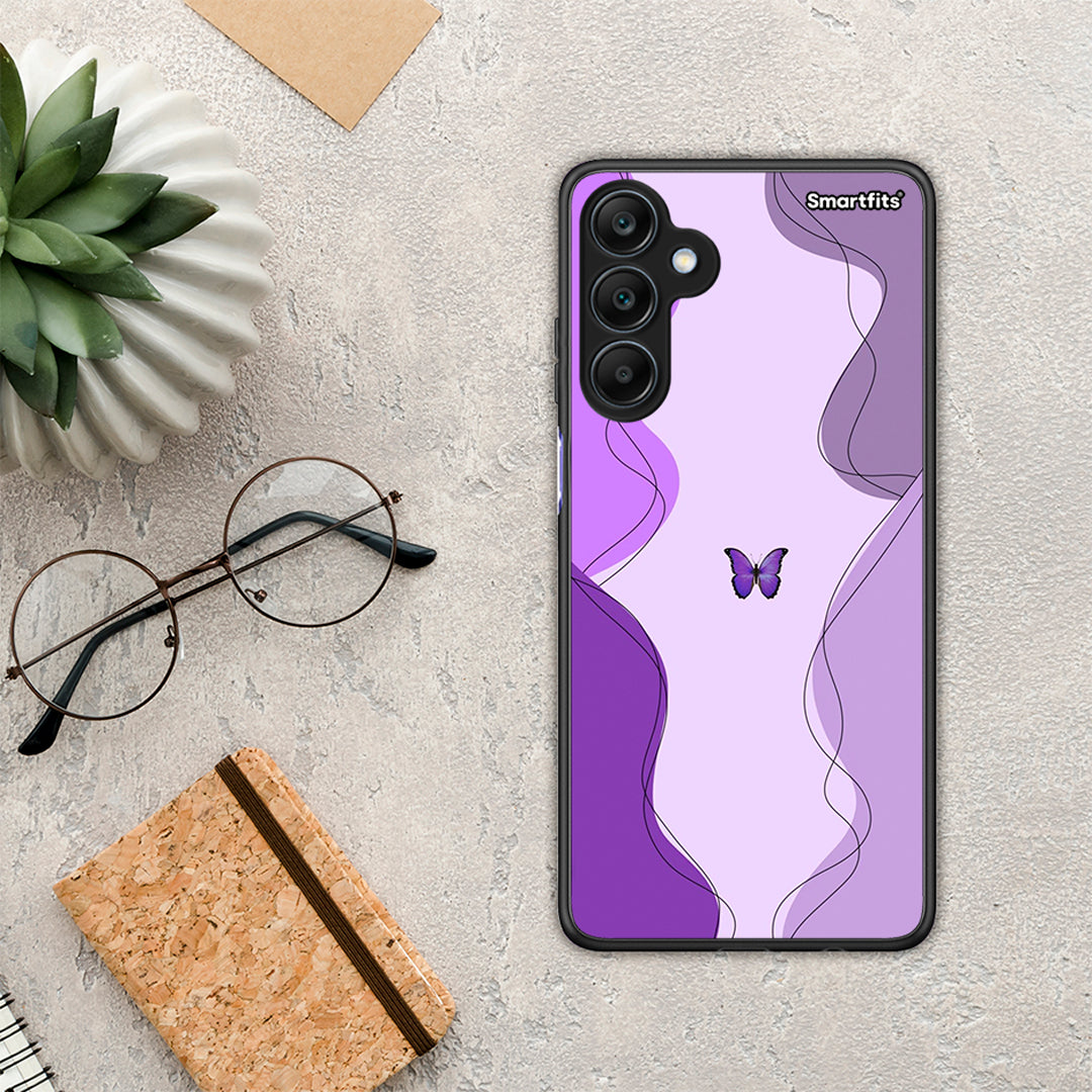 Purple Mariposa - Samsung Galaxy A25 5G θήκη