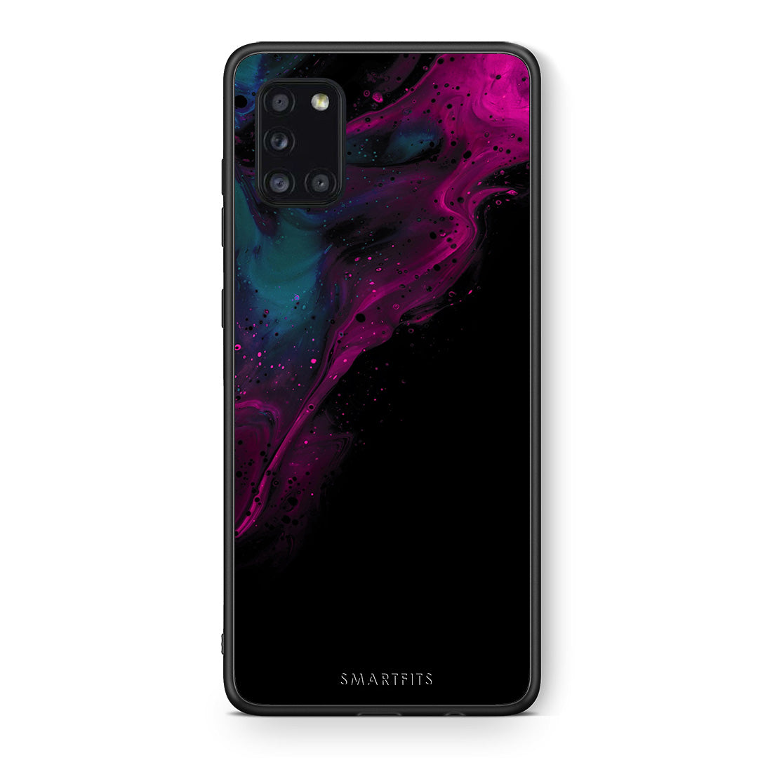Watercolor Pink Black - Samsung Galaxy A31 θήκη
