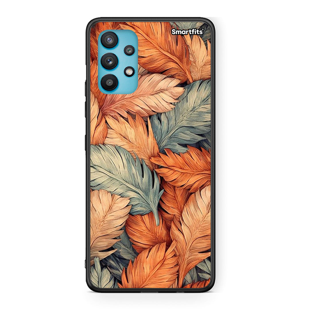 Samsung Galaxy A32 5G Autumn Leaves Θήκη από τη Smartfits με σχέδιο στο πίσω μέρος και μαύρο περίβλημα | Smartphone case with colorful back and black bezels by Smartfits