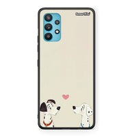 Thumbnail for Samsung Galaxy A32 5G  Dalmatians Love θήκη από τη Smartfits με σχέδιο στο πίσω μέρος και μαύρο περίβλημα | Smartphone case with colorful back and black bezels by Smartfits