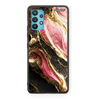 Thumbnail for Samsung Galaxy A32 5G  Glamorous Pink Marble θήκη από τη Smartfits με σχέδιο στο πίσω μέρος και μαύρο περίβλημα | Smartphone case with colorful back and black bezels by Smartfits